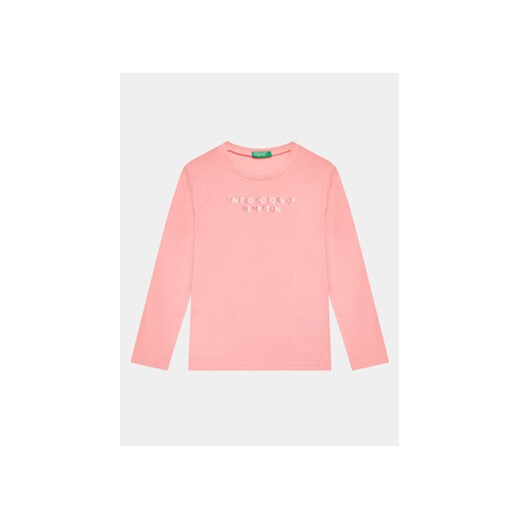 United Colors Of Benetton Bluzka 3I9WG10A3 Różowy Regular Fit United Colors Of Benetton 90 MODIVO promocja