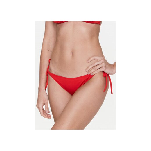 Calvin Klein Swimwear Dół od bikini KW0KW01988 Czerwony ze sklepu MODIVO w kategorii Stroje kąpielowe - zdjęcie 168646745