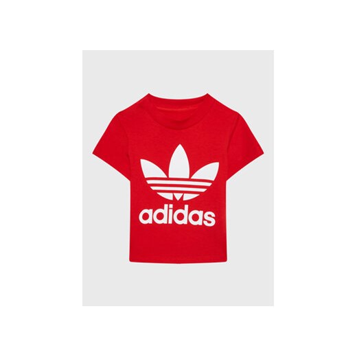 adidas T-Shirt adicolor Trefoil IC6110 Czerwony Regular Fit ze sklepu MODIVO w kategorii T-shirty chłopięce - zdjęcie 168646748
