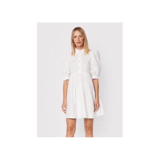 Custommade Sukienka codzienna Lema 999369421 Biały Relaxed Fit ze sklepu MODIVO w kategorii Sukienki - zdjęcie 168646976