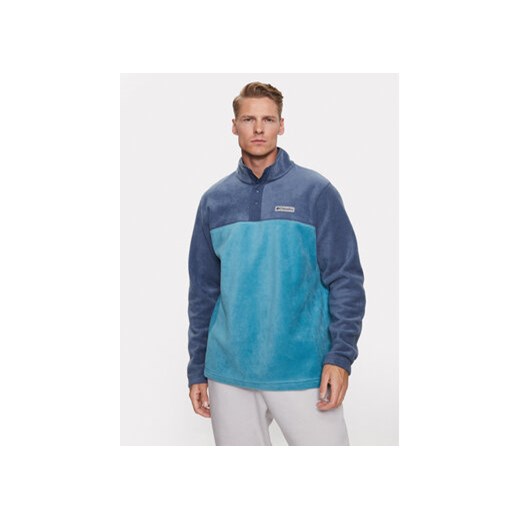 Columbia Polar Steens Mountain™ Half Snap Niebieski Regular Fit ze sklepu MODIVO w kategorii Bluzy męskie - zdjęcie 168647298