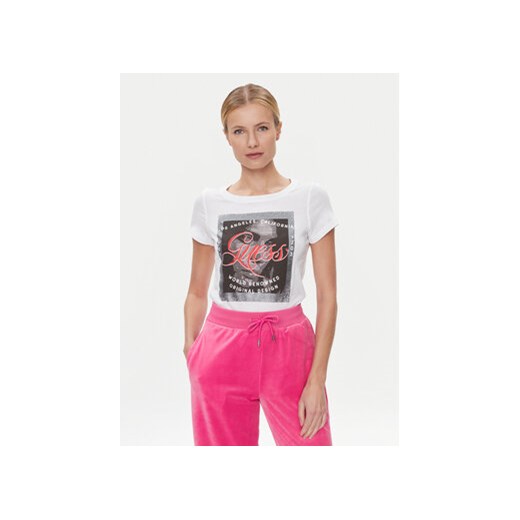 Guess T-Shirt W4RI56 JA914 Kolorowy Slim Fit ze sklepu MODIVO w kategorii Bluzki damskie - zdjęcie 168647559