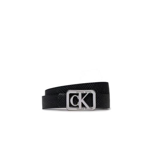 Calvin Klein Pasek Damski Mono Plaque Rev Lthr Belt 25Mm K60K611487 Czarny ze sklepu MODIVO w kategorii Paski damskie - zdjęcie 168647628