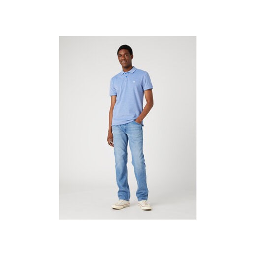Wrangler Polo Refined W749KHX05 112330821 Niebieski Regular Fit ze sklepu MODIVO w kategorii T-shirty męskie - zdjęcie 168647718