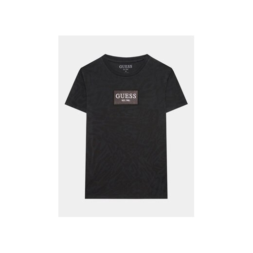 Guess T-Shirt L3YI16 K8HM3 Czarny Regular Fit ze sklepu MODIVO w kategorii T-shirty chłopięce - zdjęcie 168647777