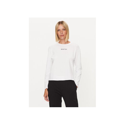 United Colors Of Benetton Koszulka piżamowa 30963M04S Biały Regular Fit ze sklepu MODIVO w kategorii Piżamy damskie - zdjęcie 168649428