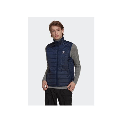 adidas Kamizelka Padded Stand Collar Puffer Vest HL9216 Niebieski Regular Fit M MODIVO