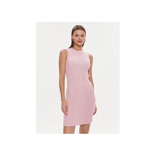 Guess Sukienka codzienna Allie W4RK20 Z2YN2 Różowy Bodycon Fit ze sklepu MODIVO w kategorii Sukienki - zdjęcie 168649868