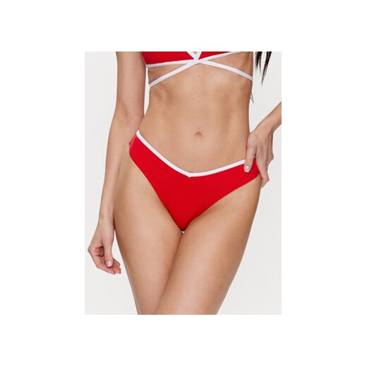 Guess Dół od bikini E3GO16 MC043 Czerwony ze sklepu MODIVO w kategorii Stroje kąpielowe - zdjęcie 168649895