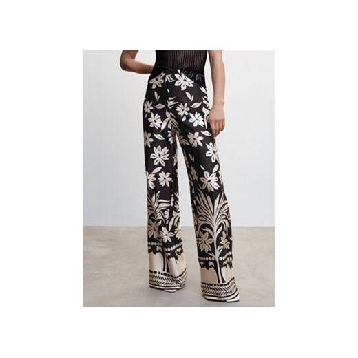 Mango Spodnie materiałowe Sekena 47037120 Czarny Relaxed Fit Mango 40 okazyjna cena MODIVO