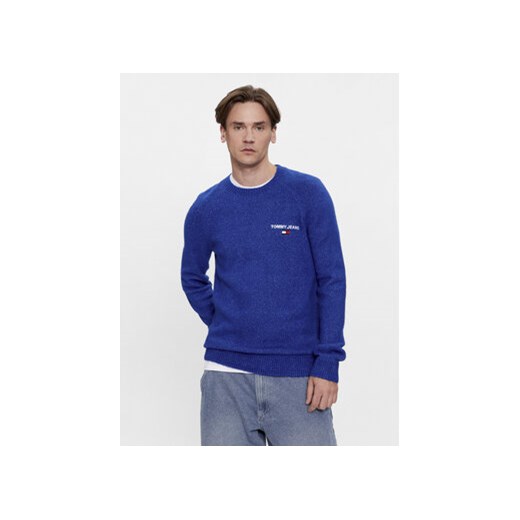 Tommy Jeans Sweter DM0DM17756 Niebieski Regular Fit ze sklepu MODIVO w kategorii Swetry męskie - zdjęcie 168650247