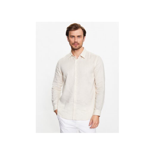 Boss Koszula Roger 50490352 Biały Slim Fit ze sklepu MODIVO w kategorii Koszule męskie - zdjęcie 168650305