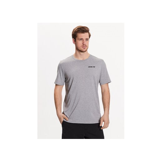 Skechers T-Shirt Godri Premium M1TS274 Szary Regular Fit ze sklepu MODIVO w kategorii T-shirty męskie - zdjęcie 168650356
