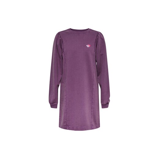 Pieces KIDS Sukienka dzianinowa Gahoa 17130052 Fioletowy Regular Fit Pieces Kids 122_128 MODIVO