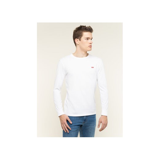 Levi's® Longsleeve Original Logo Tee 72848-0000 Biały Regular Fit ze sklepu MODIVO w kategorii T-shirty męskie - zdjęcie 168650445