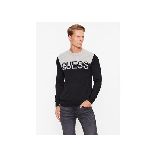 Guess Sweter M3BR09 Z3052 Czarny Regular Fit ze sklepu MODIVO w kategorii Swetry męskie - zdjęcie 168650638