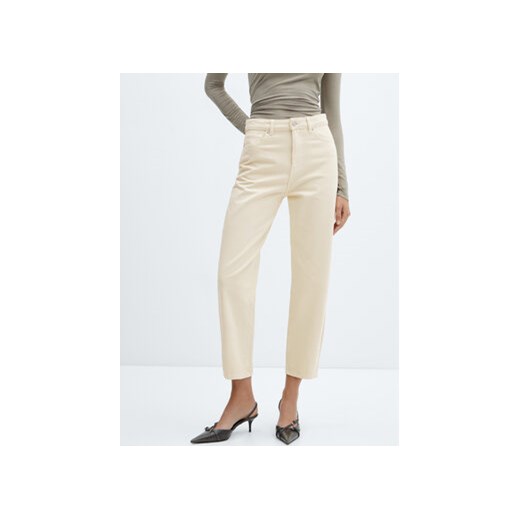Mango Jeansy Agata 57015972 Écru Slouchy Fit Mango 46 MODIVO okazja