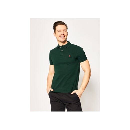 Polo Ralph Lauren Polo Core Replen 710795080 Zielony Slim Fit Polo Ralph Lauren L MODIVO