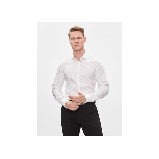 Calvin Klein Koszula K10K112310 Biały Slim Fit ze sklepu MODIVO w kategorii Koszule męskie - zdjęcie 168651537