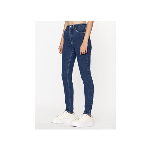 Calvin Klein Jeans Jeansy J20J222214 Granatowy Skinny Fit ze sklepu MODIVO w kategorii Jeansy damskie - zdjęcie 168651576