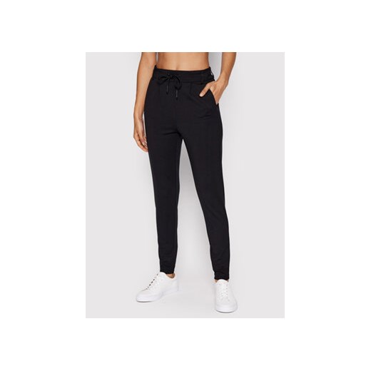ONLY Spodnie materiałowe Poptrash 15115847 Czarny Regular Fit ze sklepu MODIVO w kategorii Spodnie damskie - zdjęcie 168651919
