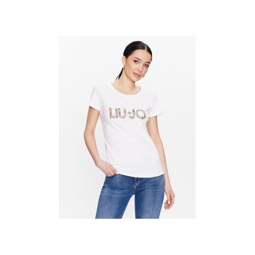 Liu Jo T-Shirt VA3025 J5003 Biały Regular Fit Liu Jo S promocja MODIVO