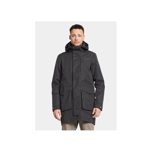 Didriksons Parka Andreas Usx Parka 505085 Czarny Standard Fit ze sklepu MODIVO w kategorii Parki męskie - zdjęcie 168652105