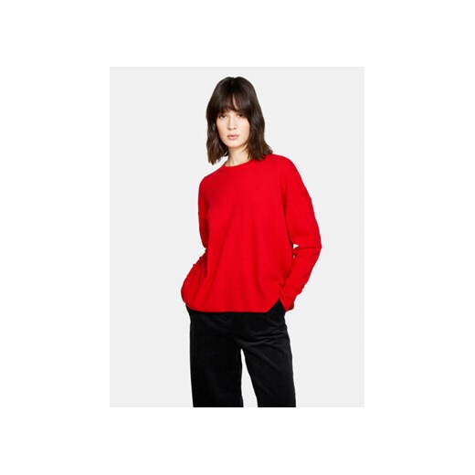 Sisley Sweter 1044M103K Czerwony Boxy Fit ze sklepu MODIVO w kategorii Swetry damskie - zdjęcie 168652476