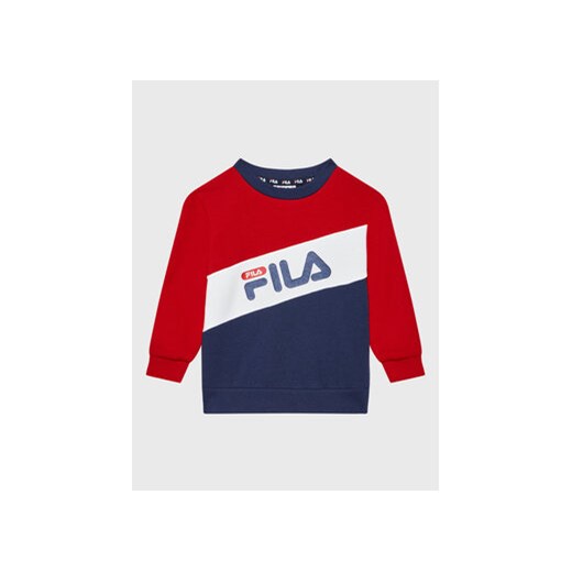 Fila Bluza Canciatti FAK0197 Granatowy Regular Fit ze sklepu MODIVO w kategorii Bluzy i swetry - zdjęcie 168652598