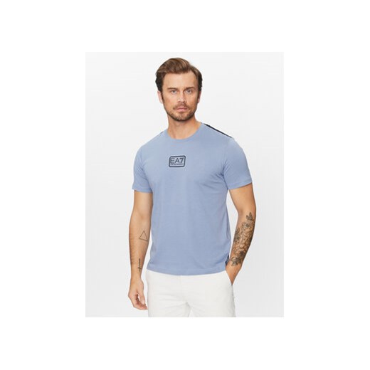 EA7 Emporio Armani T-Shirt 6RPT05 PJ02Z 1531 Niebieski Regular Fit ze sklepu MODIVO w kategorii T-shirty męskie - zdjęcie 168652618