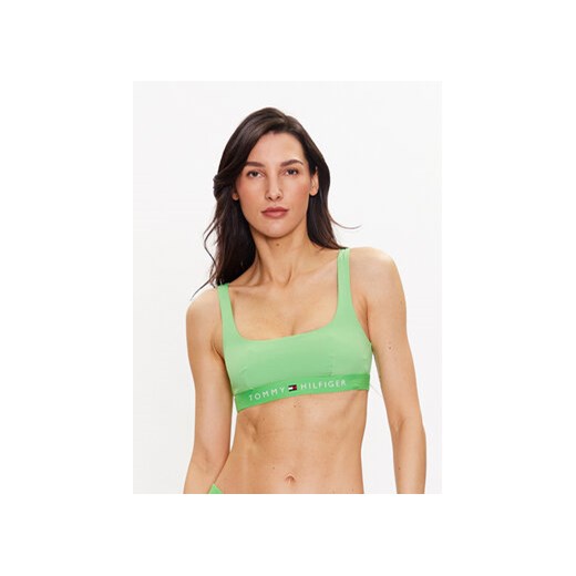 Tommy Hilfiger Góra od bikini UW0UW04108 Zielony ze sklepu MODIVO w kategorii Stroje kąpielowe - zdjęcie 168653036