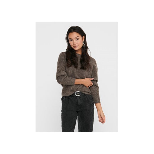 ONLY Sweter 15168705 Brązowy Regular Fit ze sklepu MODIVO w kategorii Swetry damskie - zdjęcie 168653545