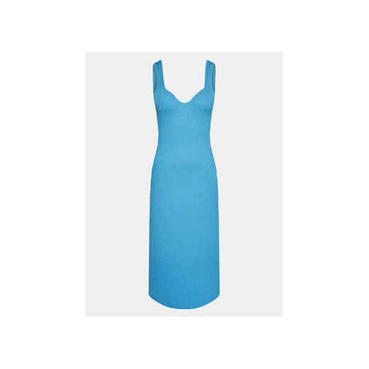 Gina Tricot Sukienka dzianinowa 19485 Niebieski Slim Fit ze sklepu MODIVO w kategorii Sukienki - zdjęcie 168653668