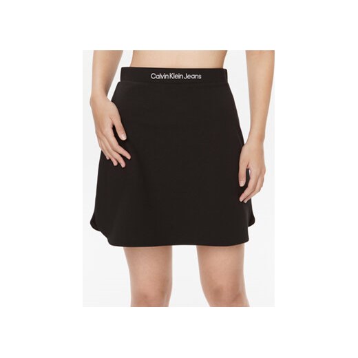 Calvin Klein Jeans Spódnica trapezowa Milano J20J222004 Czarny Regular Fit M wyprzedaż MODIVO