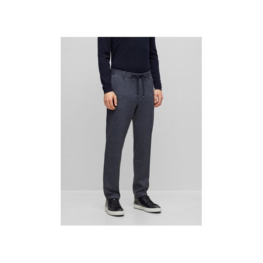 Boss Spodnie materiałowe 50495621 Granatowy Regular Fit ze sklepu MODIVO w kategorii Spodnie męskie - zdjęcie 168654477