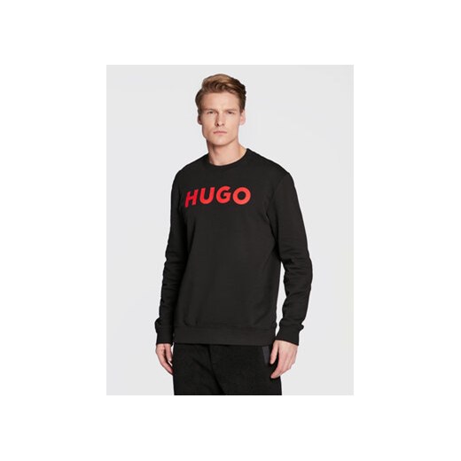 Hugo Bluza Dem 50477328 Czarny Regular Fit ze sklepu MODIVO w kategorii Bluzy męskie - zdjęcie 168655869