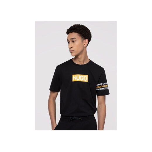 Hugo T-Shirt Dake 50448862 Czarny Regular Fit ze sklepu MODIVO w kategorii T-shirty męskie - zdjęcie 168655896