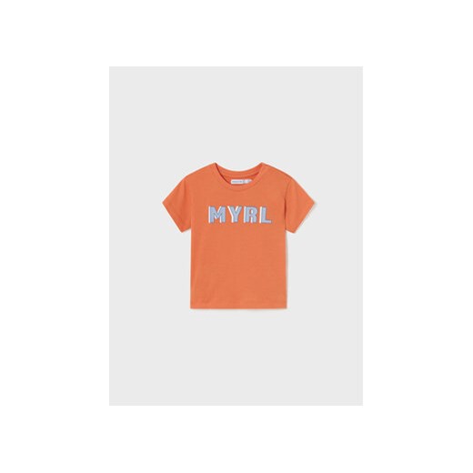 Mayoral T-Shirt 106 Pomarańczowy Regular Fit ze sklepu MODIVO w kategorii Koszulki niemowlęce - zdjęcie 168656417