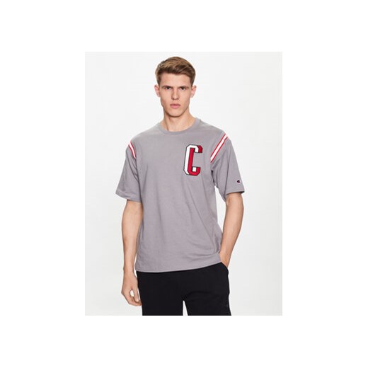 Champion T-Shirt 218515 Beżowy Regular Fit ze sklepu MODIVO w kategorii T-shirty męskie - zdjęcie 168656426