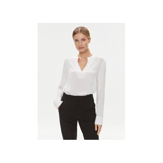 Tommy Hilfiger Bluzka WW0WW39665 Biały Relaxed Fit Tommy Hilfiger 38 okazyjna cena MODIVO