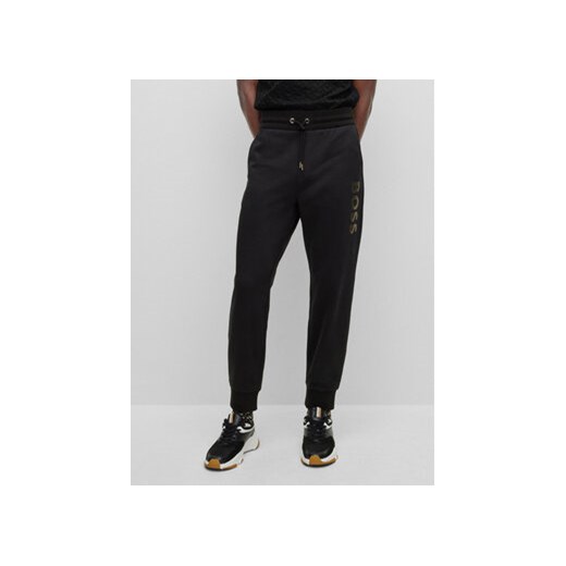 Boss Spodnie dresowe Lamont 50481345 Czarny Regular Fit ze sklepu MODIVO w kategorii Spodnie męskie - zdjęcie 168656746