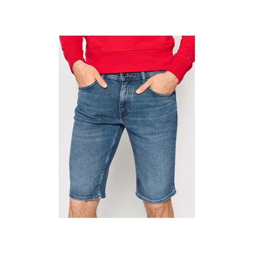 Tommy Hilfiger Szorty jeansowe Miami MW0MW23692 Niebieski Tapered Fit ze sklepu MODIVO w kategorii Spodenki męskie - zdjęcie 168656967