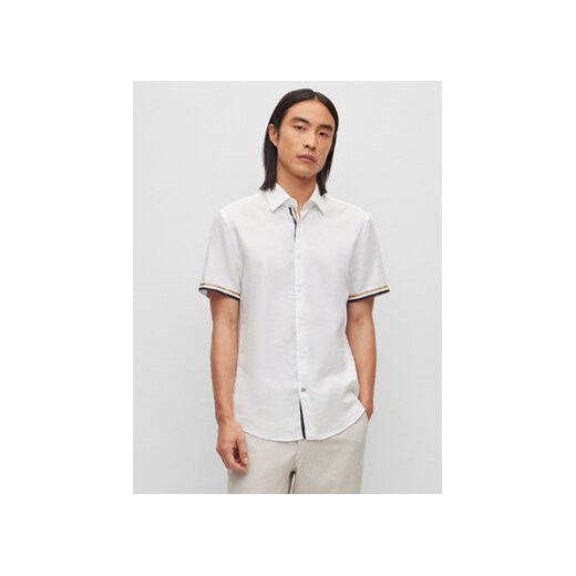 Boss Koszula 50490494 Biały Casual Fit ze sklepu MODIVO w kategorii Koszule męskie - zdjęcie 168657177