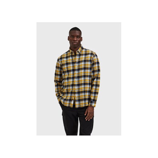 Selected Homme Koszula Rand 16085796 Żółty Relaxed Fit ze sklepu MODIVO w kategorii Koszule męskie - zdjęcie 168657269