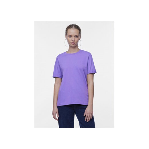Pieces T-Shirt Ria 17086970 Fioletowy Regular Fit ze sklepu MODIVO w kategorii Bluzki damskie - zdjęcie 168658887