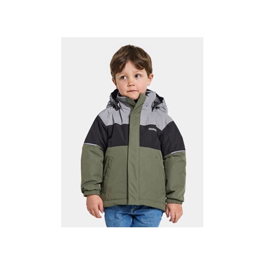Didriksons Kurtka zimowa Lux Kids Jacket 2 504901 Zielony ze sklepu MODIVO w kategorii Kurtki chłopięce - zdjęcie 168658899