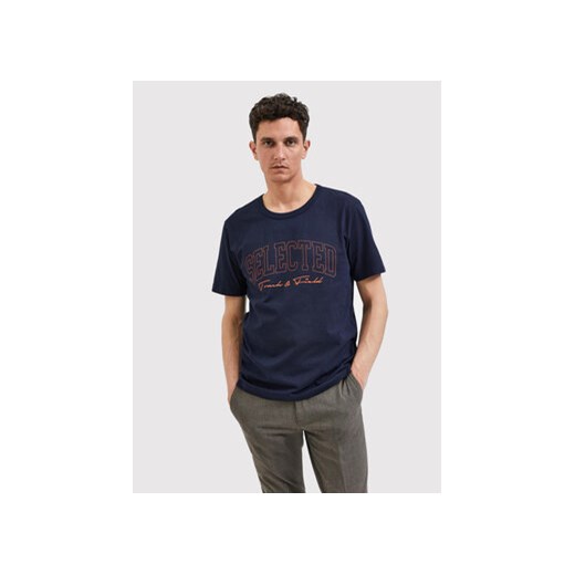 Selected Homme T-Shirt Bene 16085656 Granatowy Regular Fit ze sklepu MODIVO w kategorii T-shirty męskie - zdjęcie 168659255