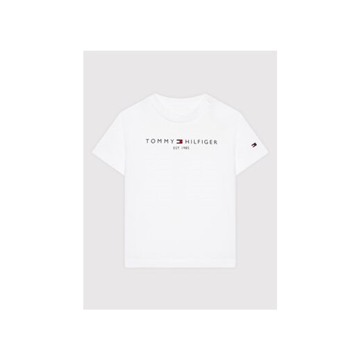 Tommy Hilfiger T-Shirt Baby Essential KN0KN01487 Biały Regular Fit ze sklepu MODIVO w kategorii Koszulki niemowlęce - zdjęcie 168660136