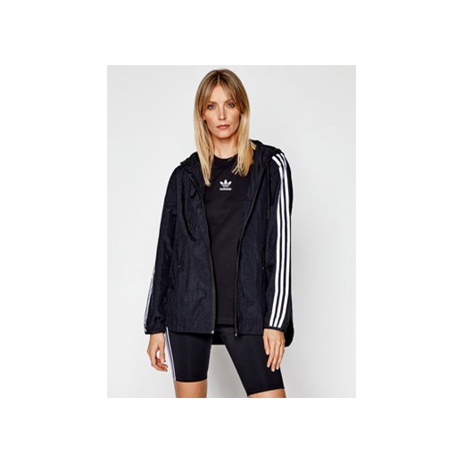 adidas Wiatrówka Windbreaker GN2780 Czarny Loose Fit ze sklepu MODIVO w kategorii Kurtki damskie - zdjęcie 168660635