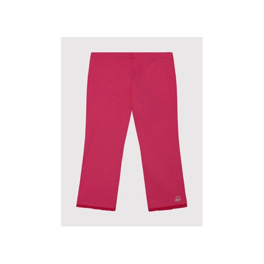 United Colors Of Benetton Legginsy 3MT1I0820 D Różowy Slim Fit ze sklepu MODIVO w kategorii Spodnie dziewczęce - zdjęcie 168660875